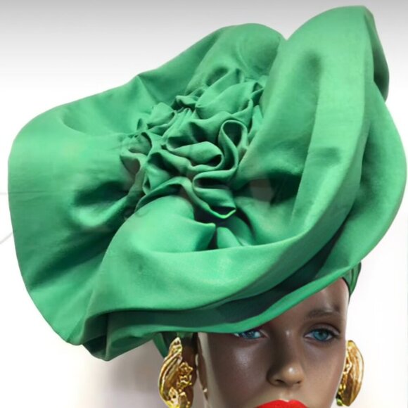 HANDMADE OVERSIZED Ireti Bloom TURBAN - Picture 11 of 11